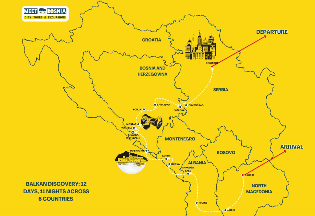 12 days balkan tour