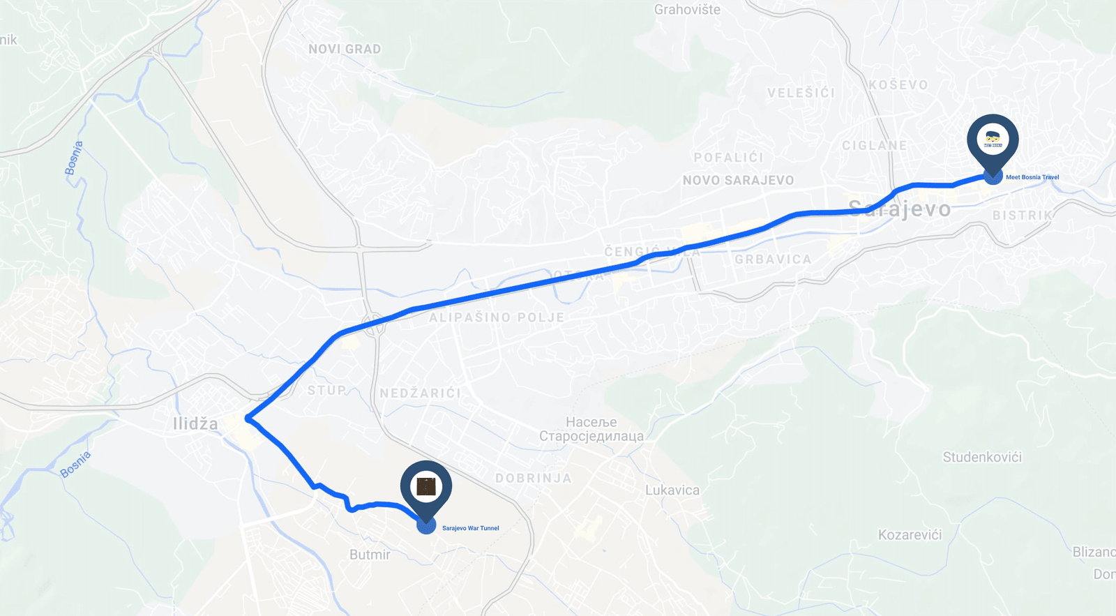 How to get to Sarajevo War Tunnel