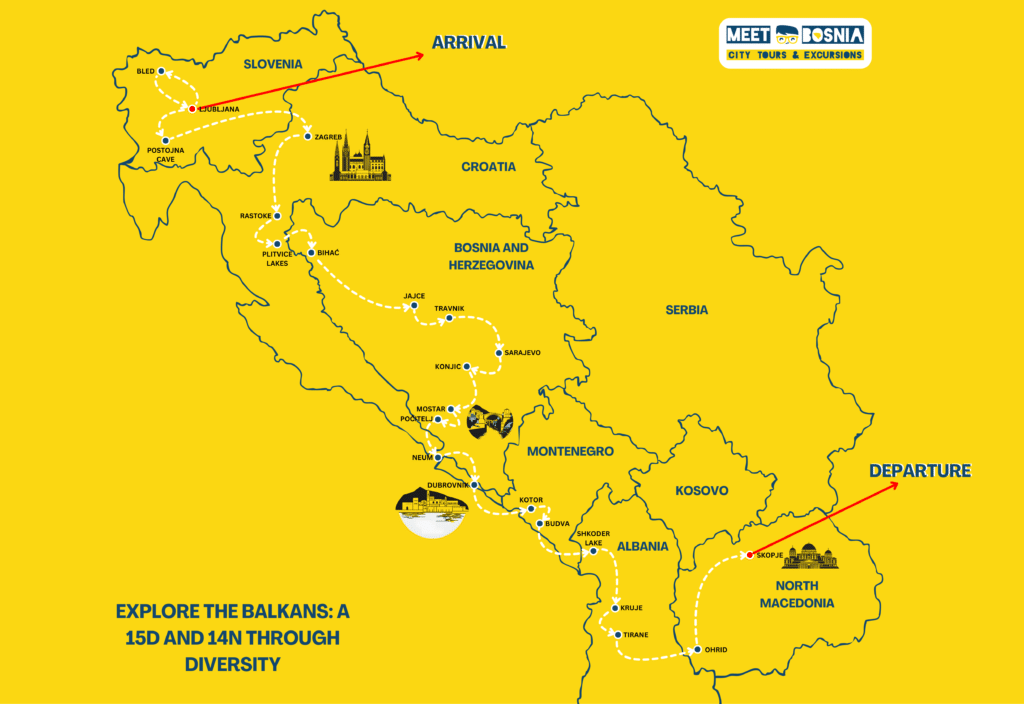 15 days Balkan tour